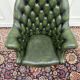 Classic English Chesterfield Director Chair Green