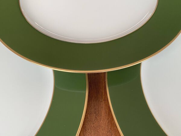 Bernardaud 6 grandes assiettes de présentation en porcelaine de Limoges