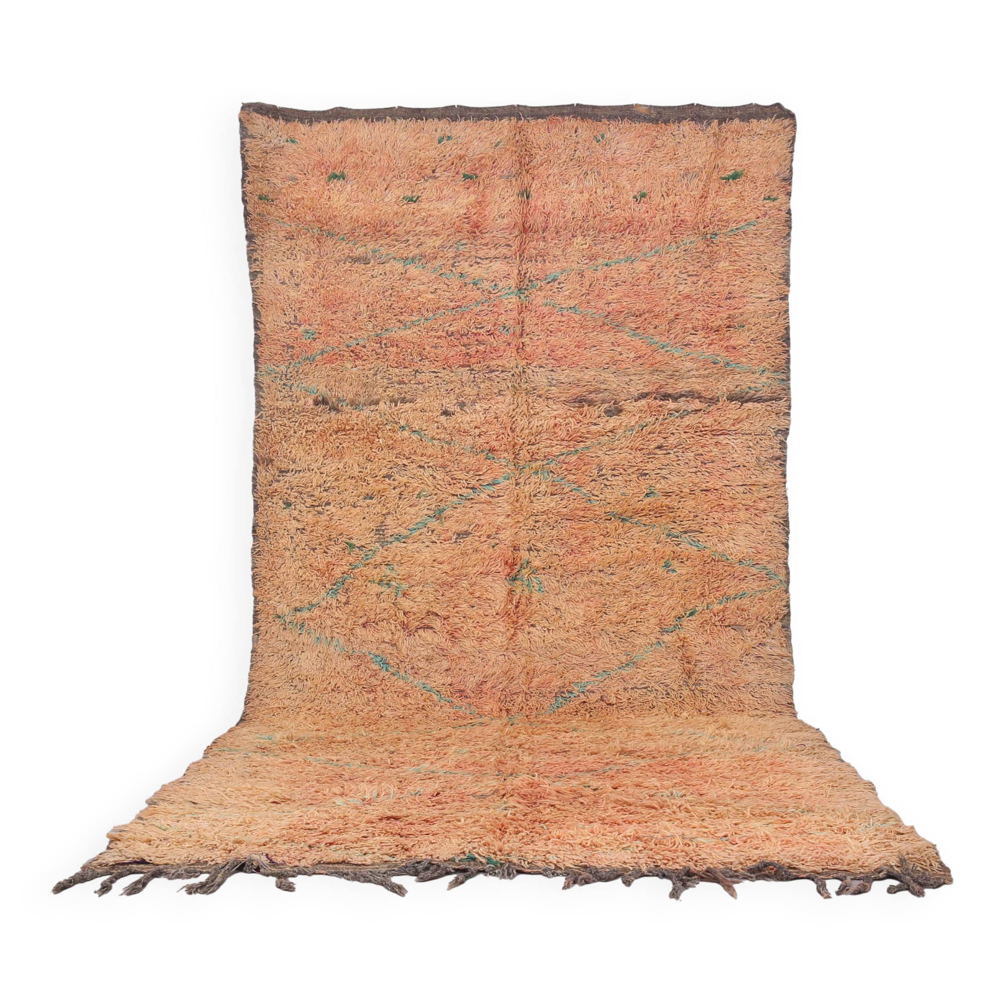 Authentic Boujaad Rug Morocco 180 x 362 cm – Vintage Handmade Wool Piece