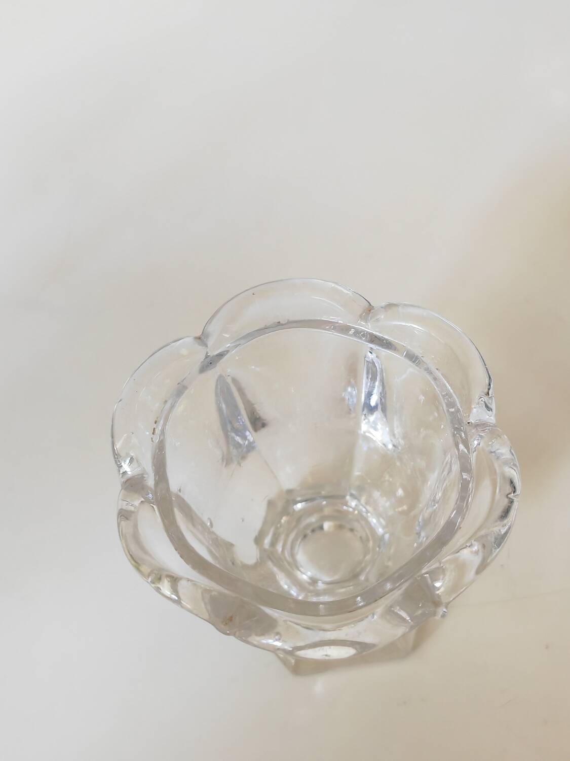 Glass or crystal mustard pot