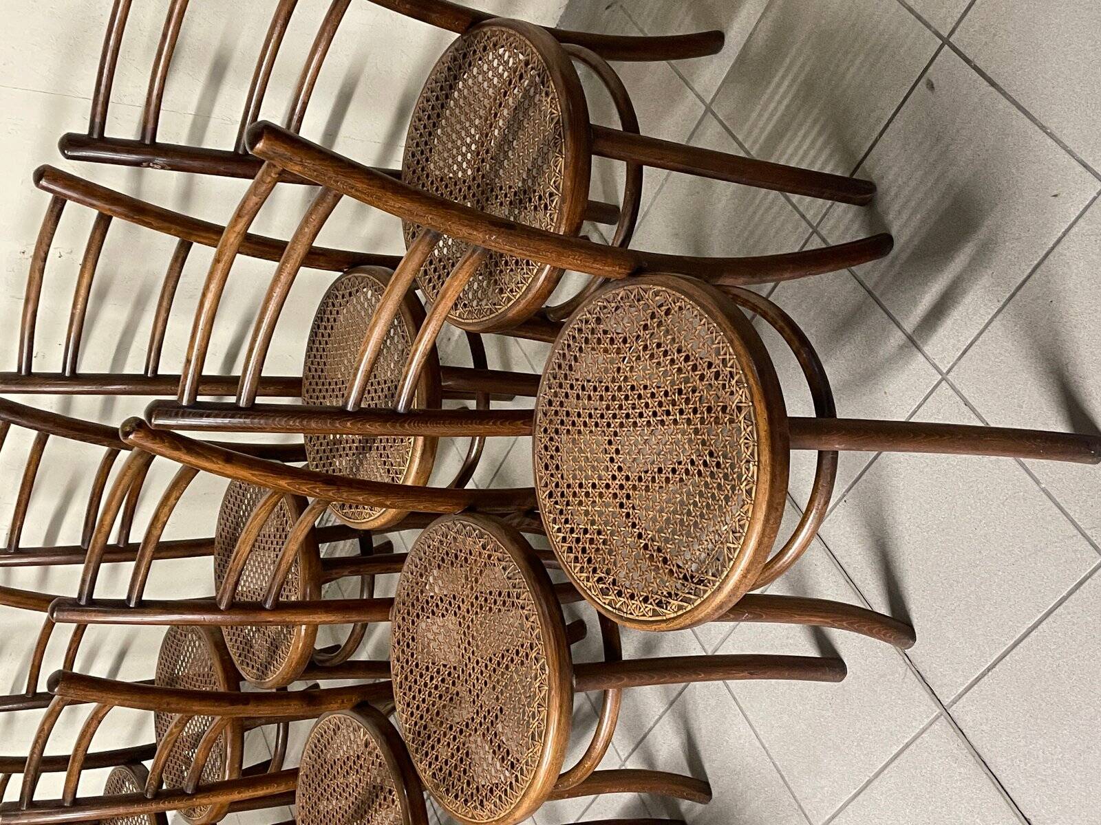 Chaises, Italie, fin XIXe siècle, lot de 11