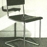 1930s Bauhaus style set of 4 chairs by d3 Rotterdam.
