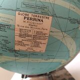 Illuminated terrestrial globe Perrina from the 1950s/60s.