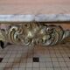 Coffee table in brass and alabaster