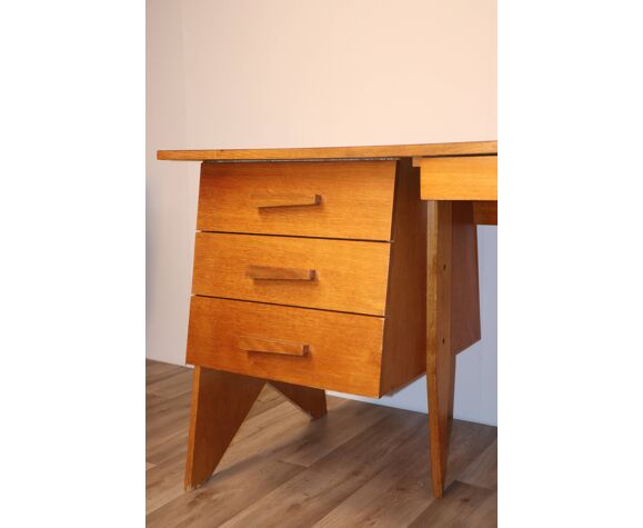 Vintage Wooden Desk Circa 1960 Selency Vintage Wooden Desk Circa 1960 Selency, Old Wooden Desk Cabinet