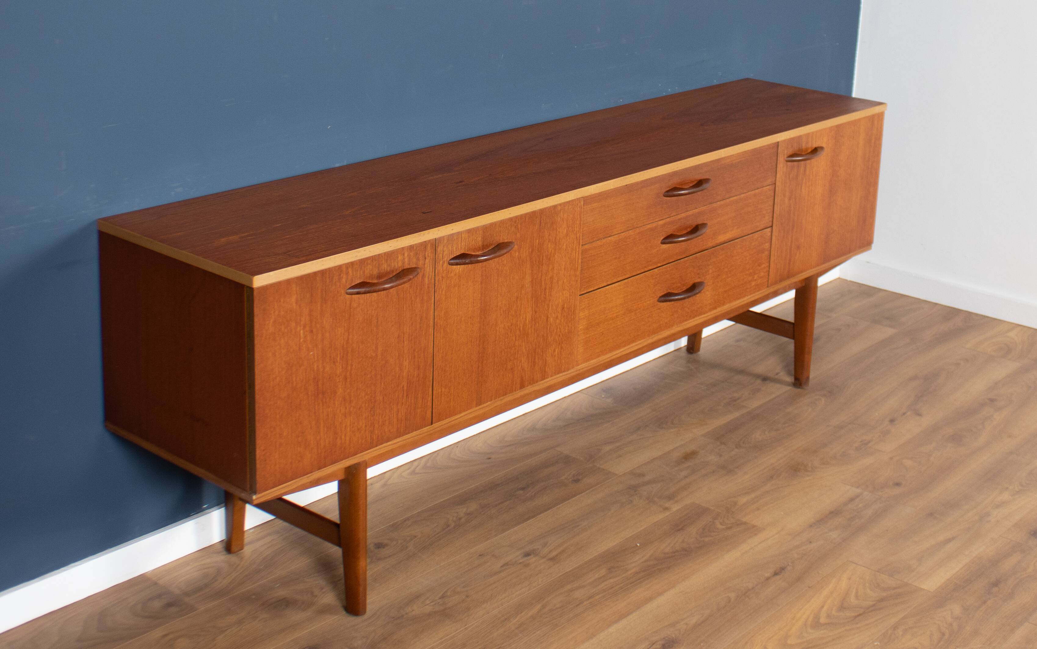 Retro teak 1960s avalon long mid century sideboard
