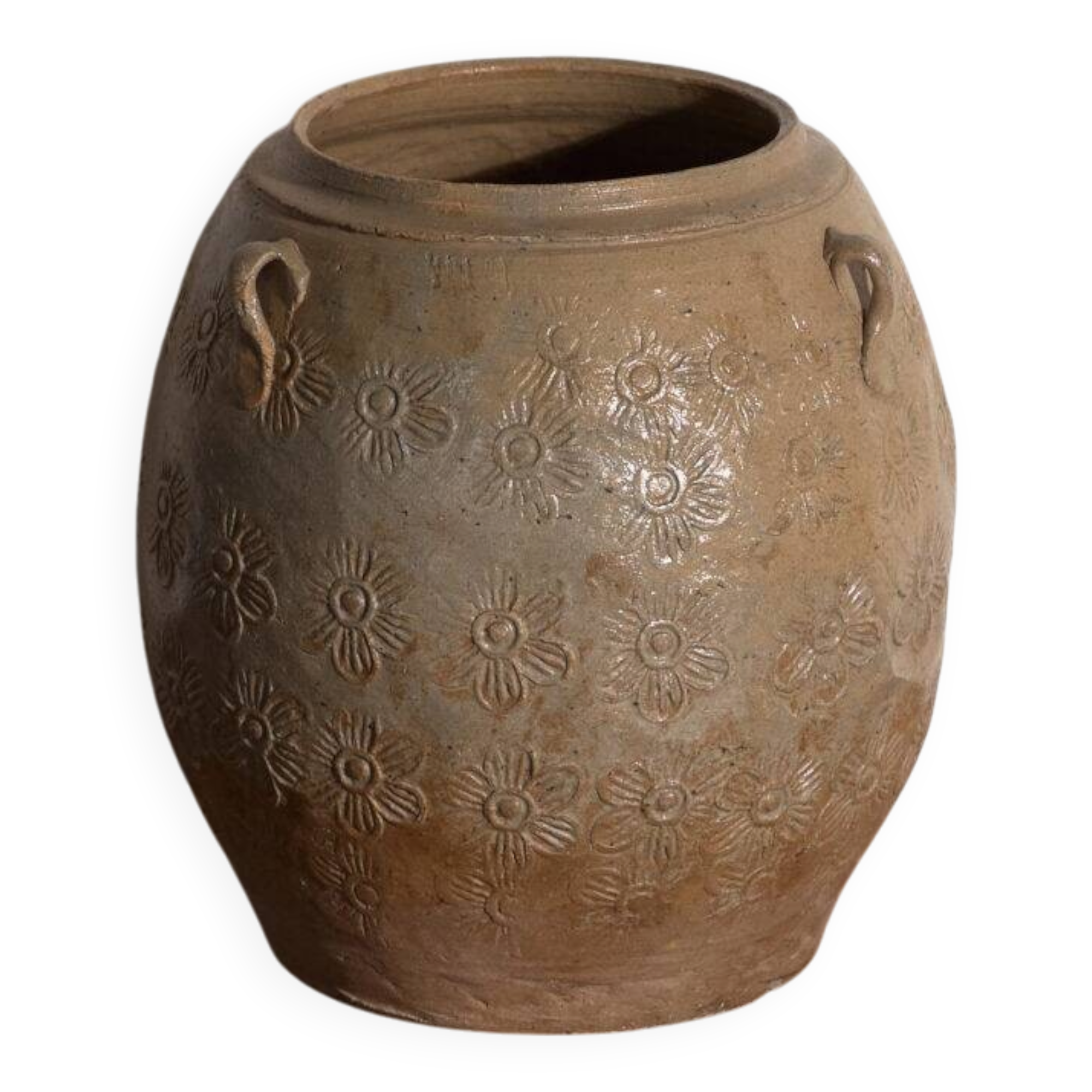 Ancient Chinese glazed stoneware vase – China, circa 1900