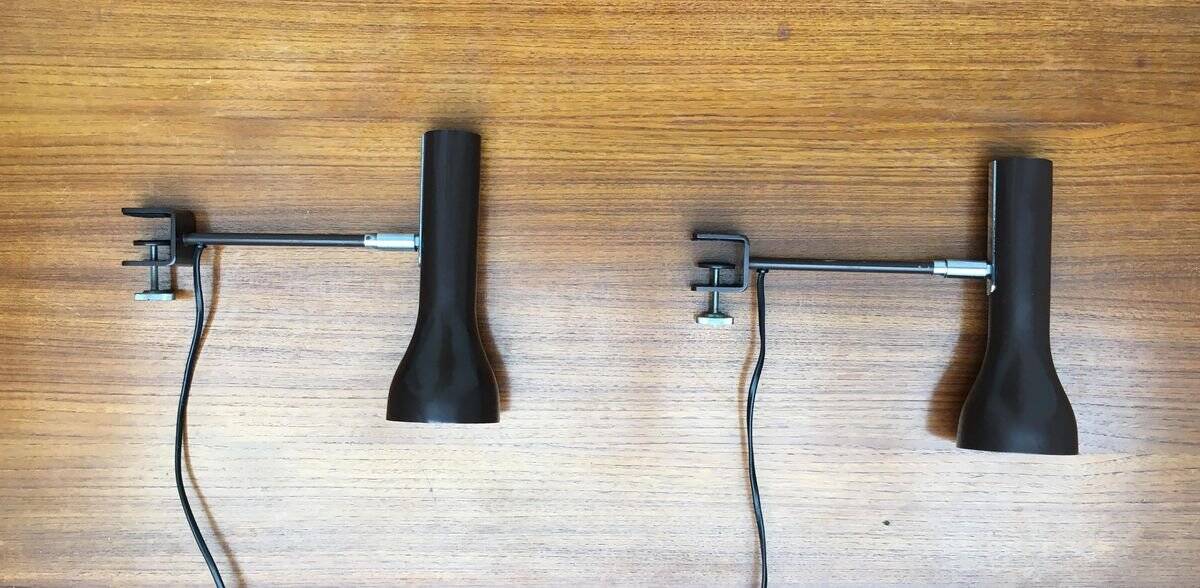 Table lamp or clamp lamp from the mid-century space age by the SLZ team for Swisslamps International.