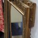 Miroir doré mouluré classique, années 50