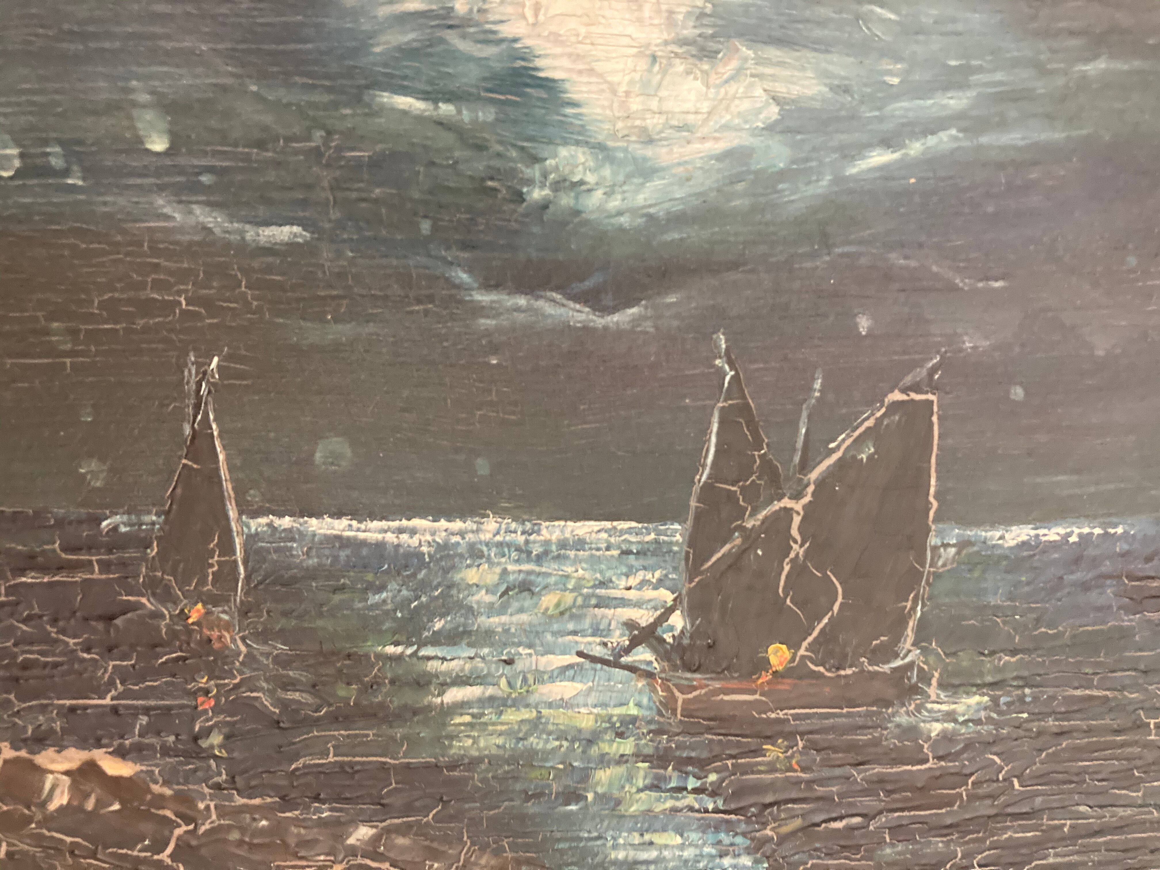 Ancient miniature painting Marine