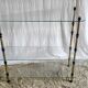 Tripod shelf in glass and gilded metal – mid. XXth