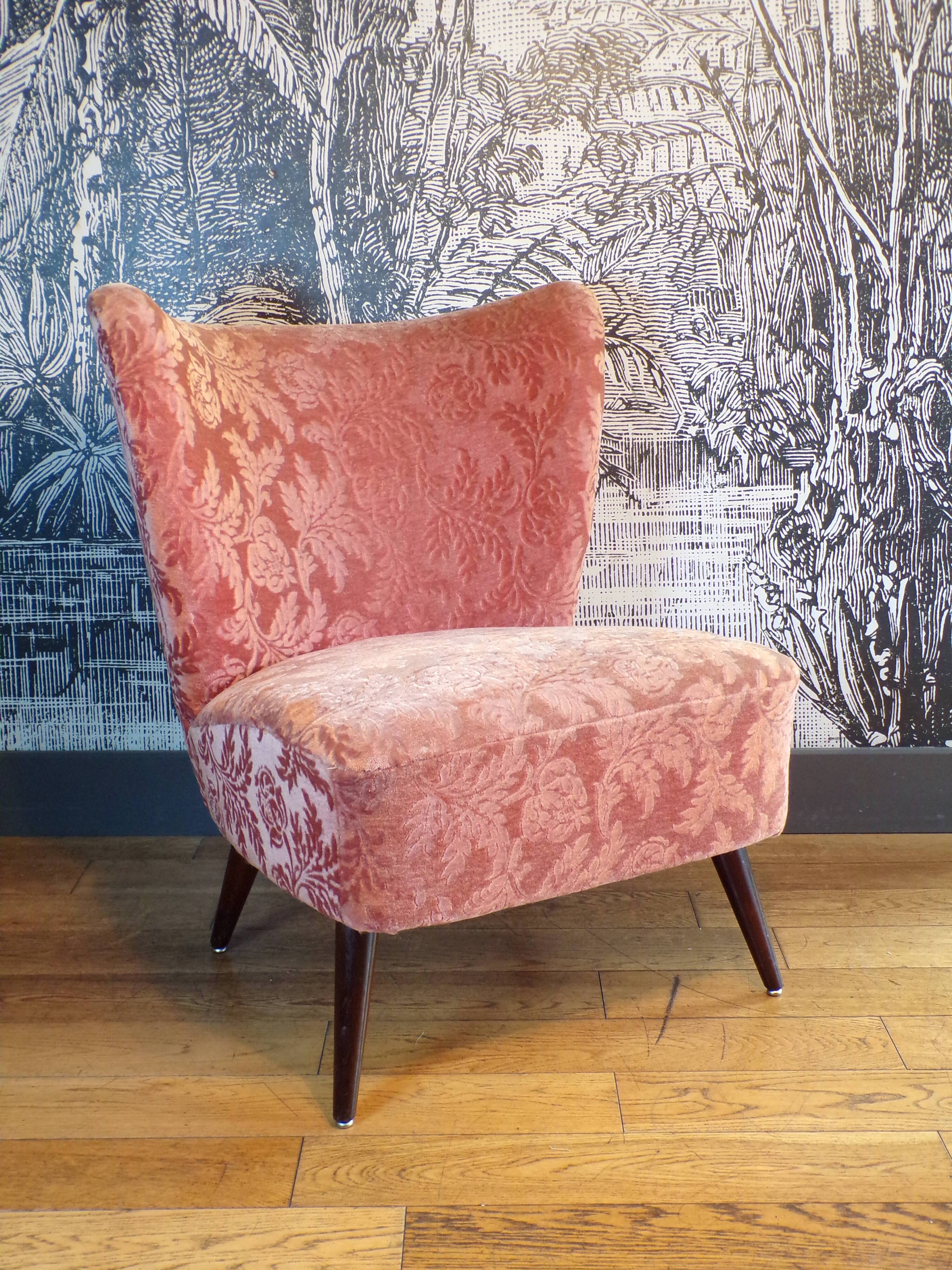 Pink cocktail armchair