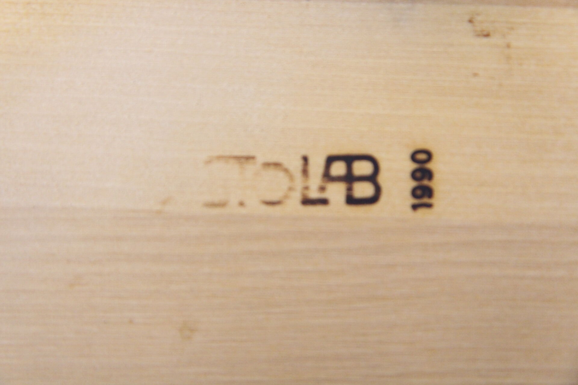 Birch stool, Sweden, 1990