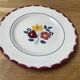 Hand-painted flat plate, Divonne model, Salins France