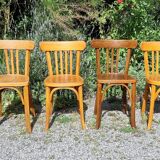 6 bistro chairs including Baumann from the 50s