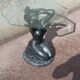 Side coffee table vintage beveled top