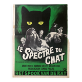 Original cinema poster "Le Spectre du Chat" Horror film 36x54cm 1961