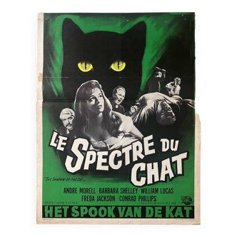 Original cinema poster "Le Spectre du Chat" Horror film 36x54cm 1961