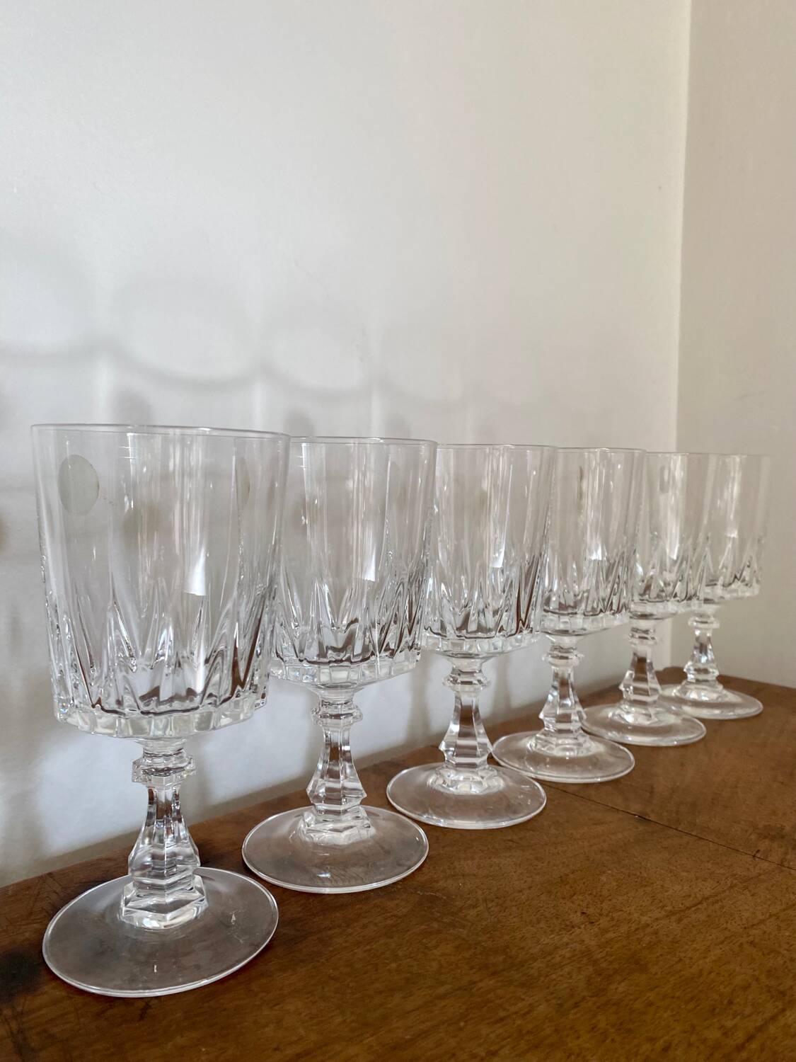 Vintage crystal stemware