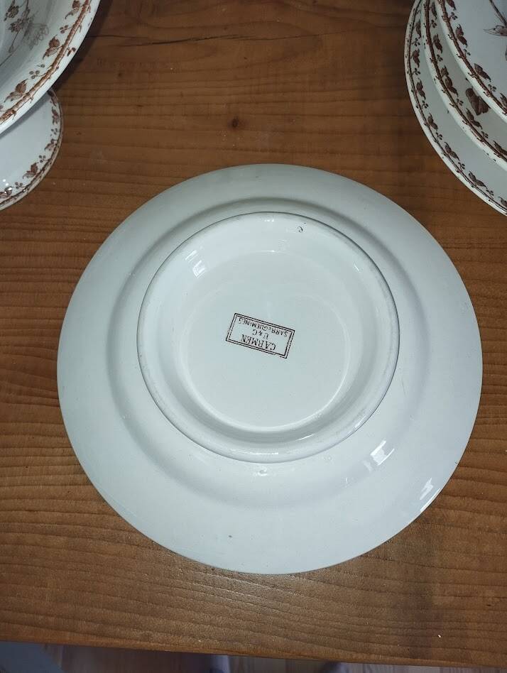 Tiered plates and compote dish