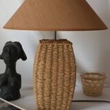 Vintage natural rope table lamp
