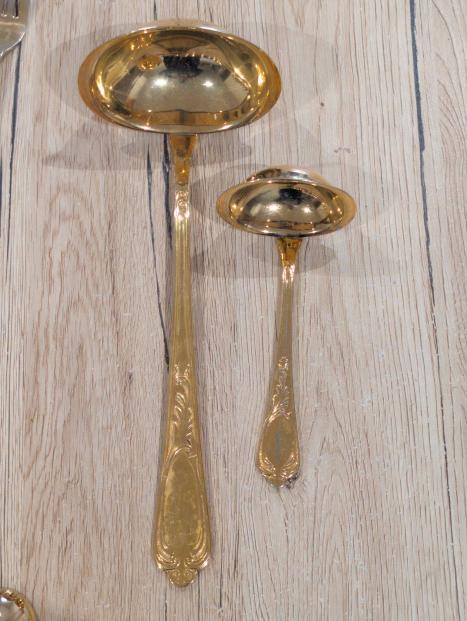 Luxury Cutlery Set Solingen SBS Gold Plated with Fine Gold 23/24 Carats - 70 Pieces