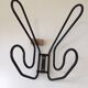 Black Ikea Vintage 1980s Memphis Style Coat Hook