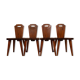 Chaises de salle à manger modernes suédoises en pin attribuées à Bo Fjaestad, années 1940