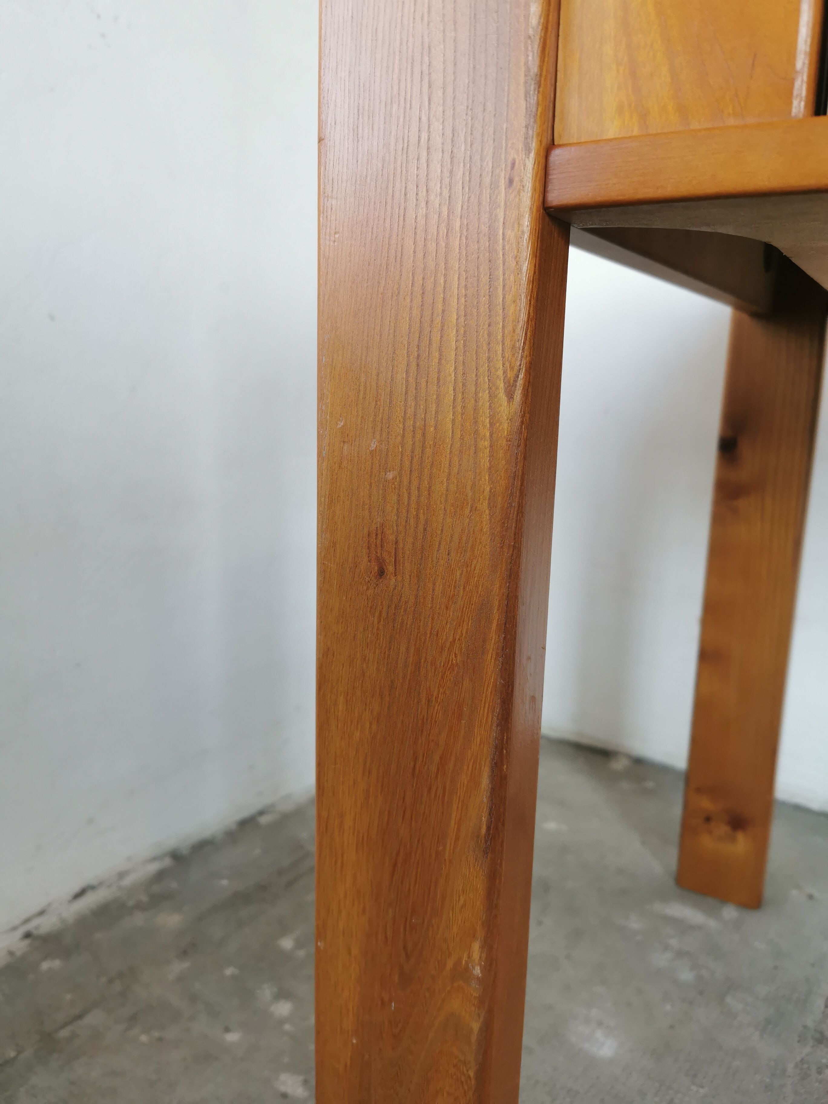 Bureau vintage 1970/1980 en bois blond, simat