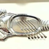 Lobster Platter and SIX Lobster Forks. Lobster Serving Set.