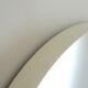 Circular mirror in "cream" laqué wood France circa 1960 68cm