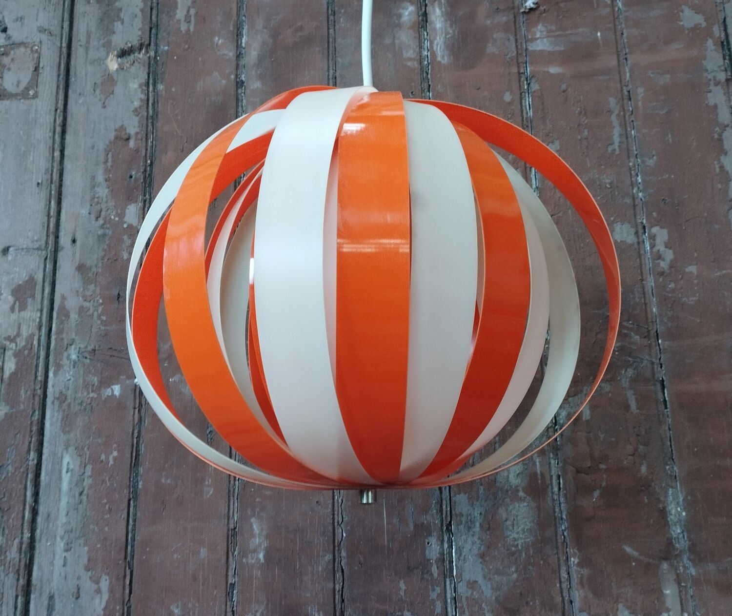 Moon pendant light vintage 1970 plexiglass