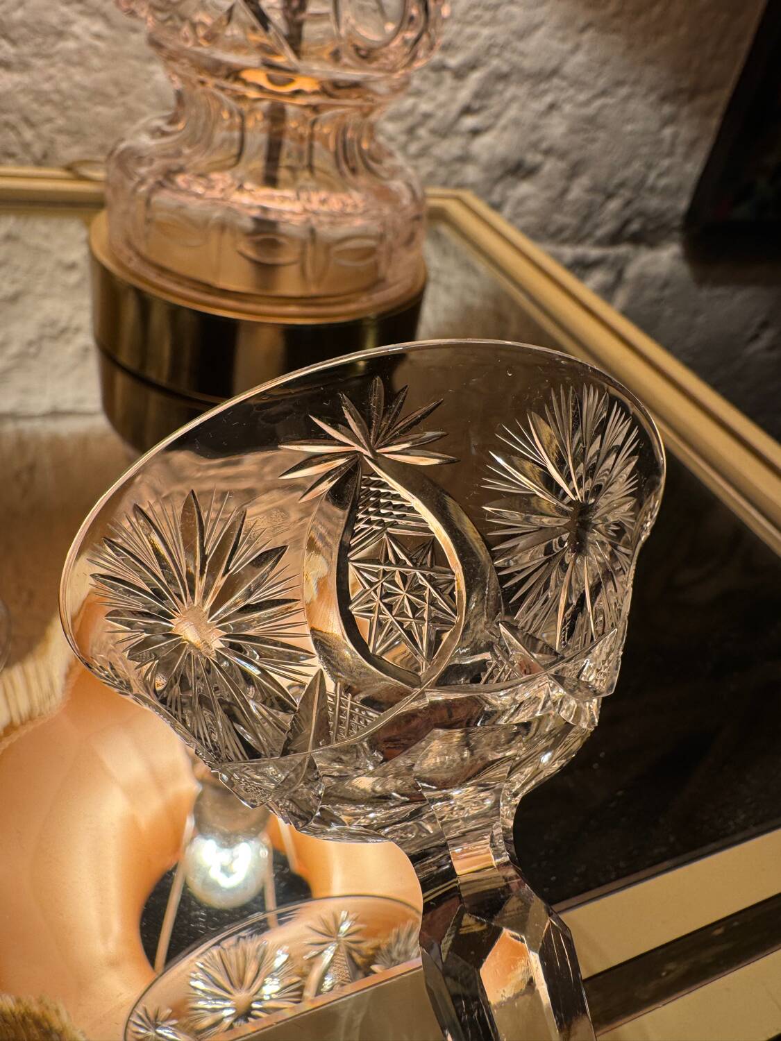 Verres à liqueur cristal du Creusot anciens