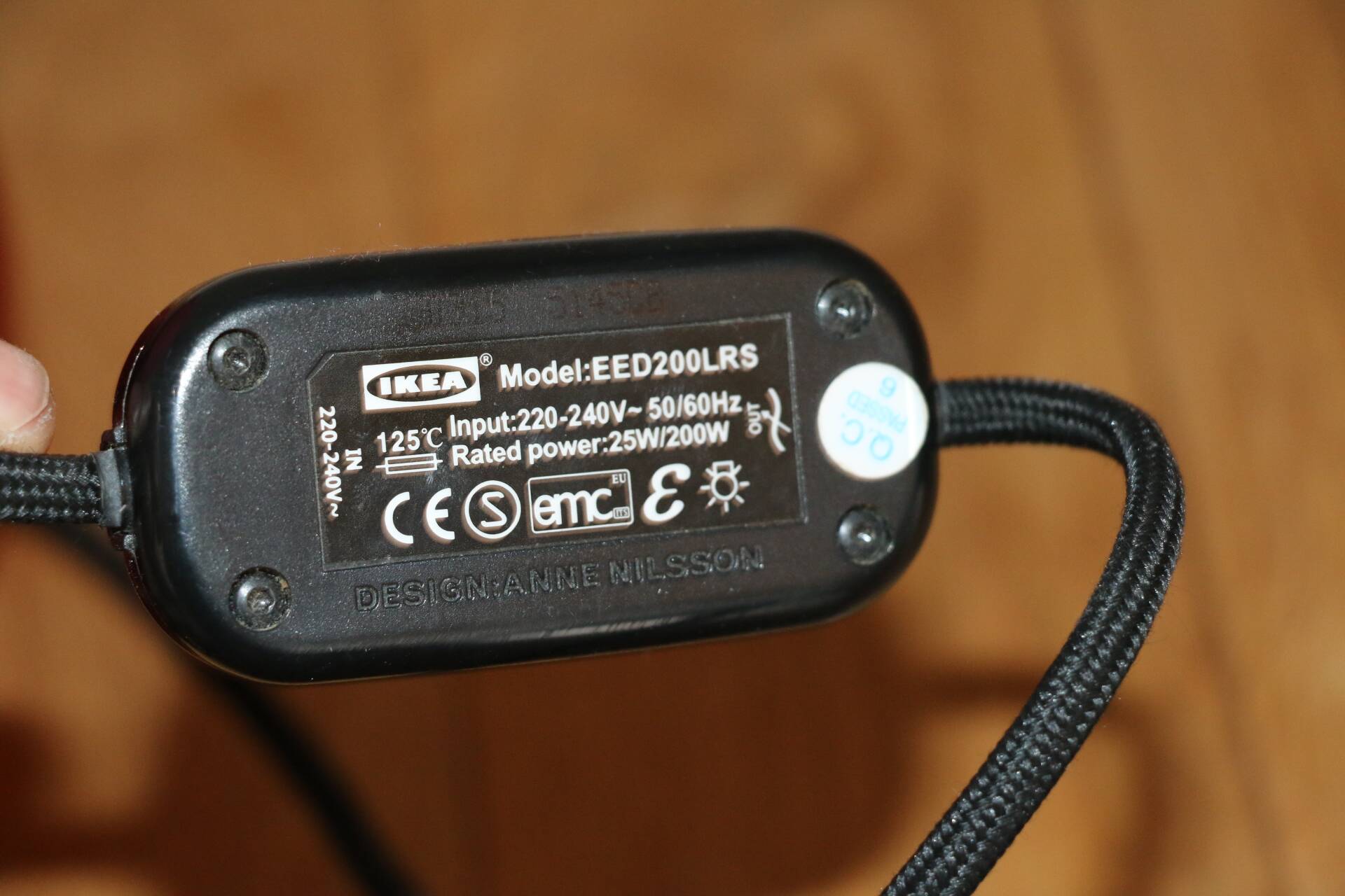 Anne Nilsson glass lamp