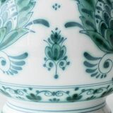 Lampe de table en céramique botanique Delvert Teal Royal Delft, 1970