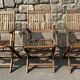 Trio of Folding Acacia Wood Armchairs – Garden Furniture by Deuba