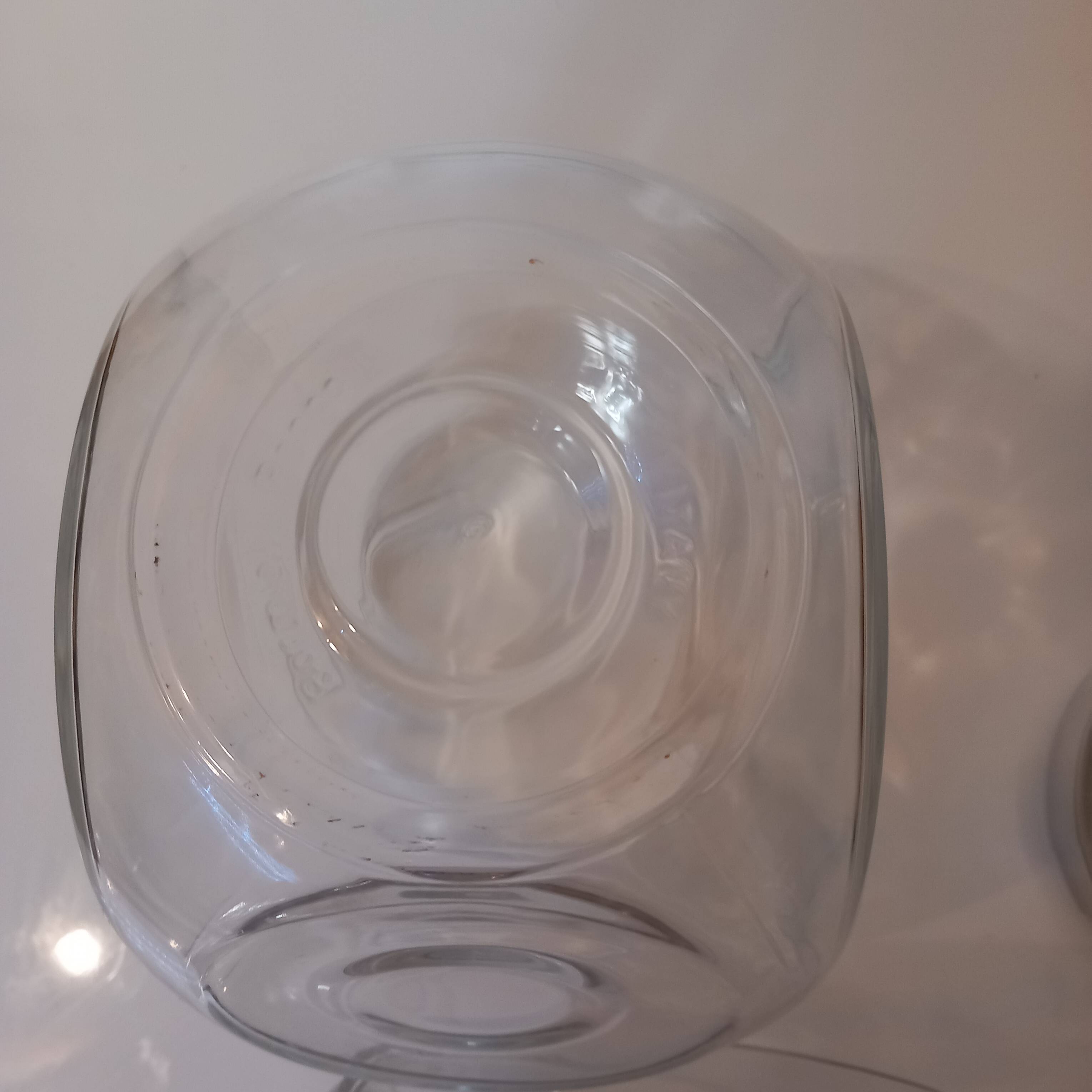 2 vintage Bormioli Rocco glass jars
