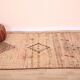 Vintage Moroccan Runner Rug 124 x 256 cm, Berber Wool Rug, Handmade Rug