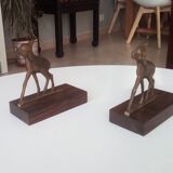 Old book in chiseled bronze