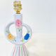 Small floral ceramic lamp – 1950s