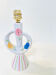 Small floral ceramic lamp – 1950s
