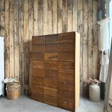 Duo de meubles de notaire à clapets (rénovés)