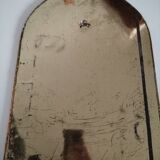 Old brass half moon mirror