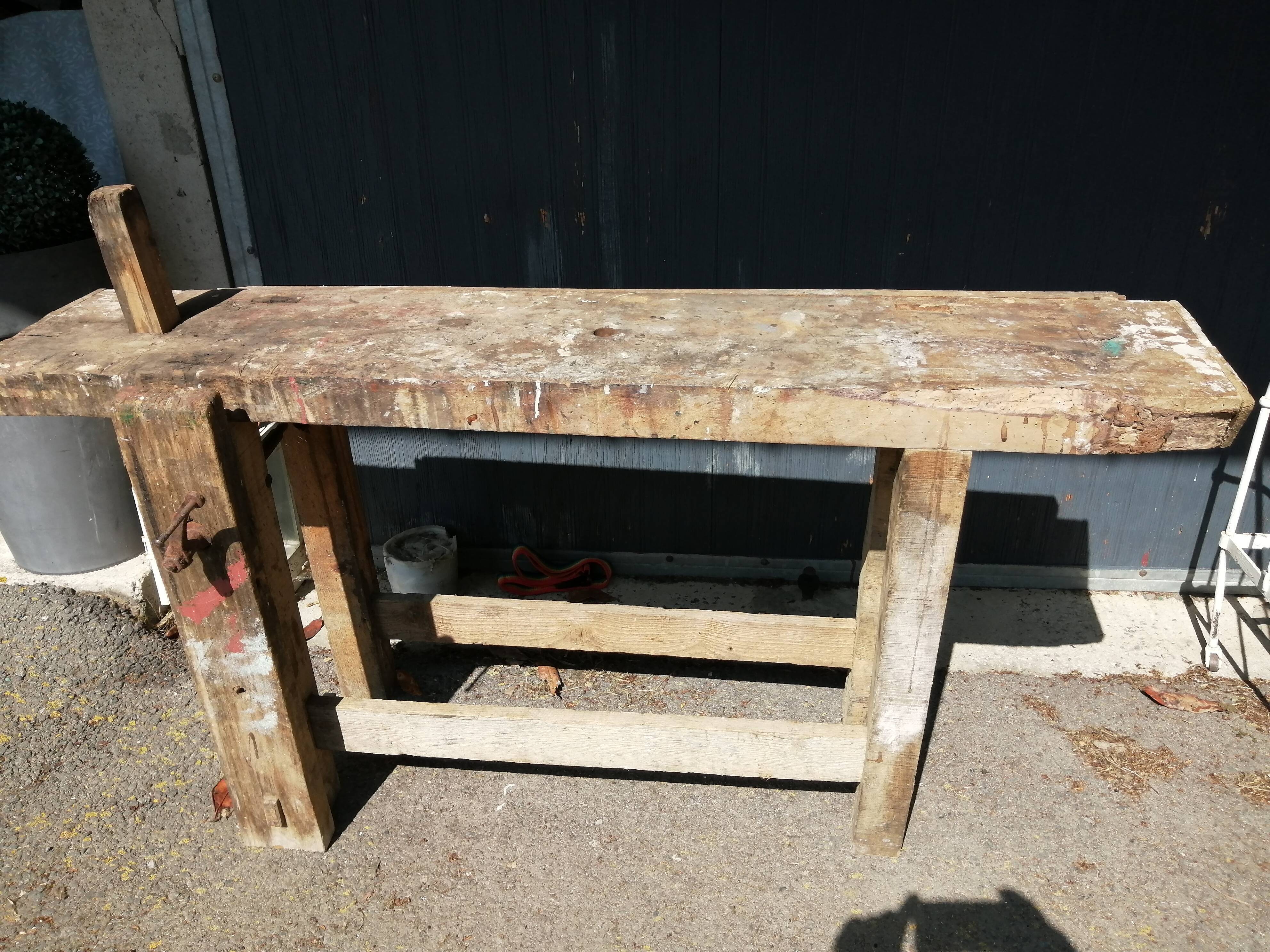 Old carpenter's workbench