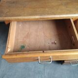 Wooden children's desk around the 60s-70s