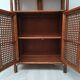 Vintage bamboo and rattan buffet library