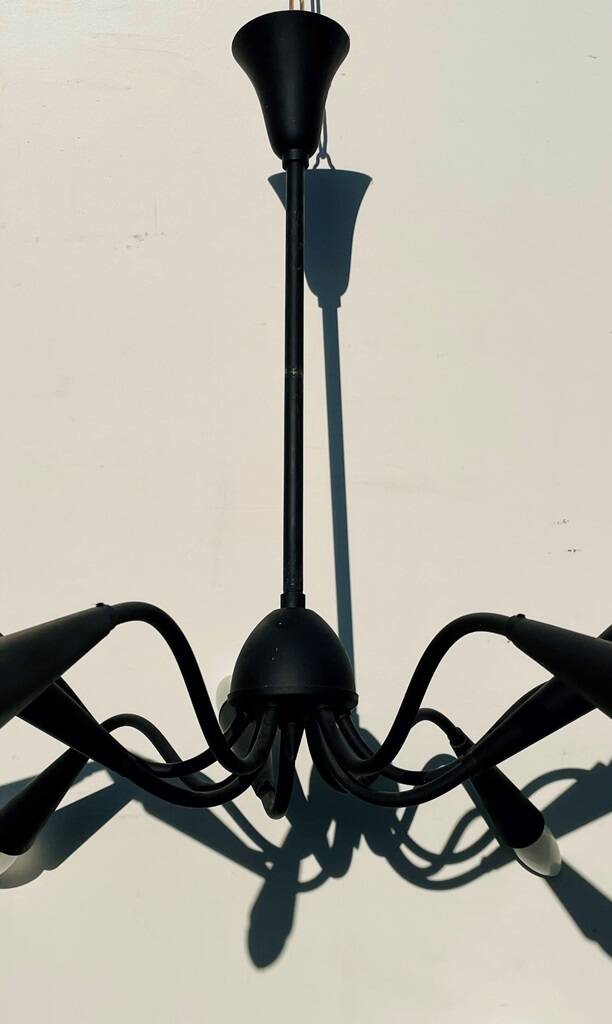 9-branched chandelier. Vintage 50s