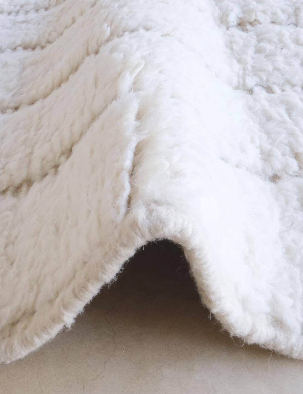 Tapis Blanc Berbère - 294 x 205 cm
