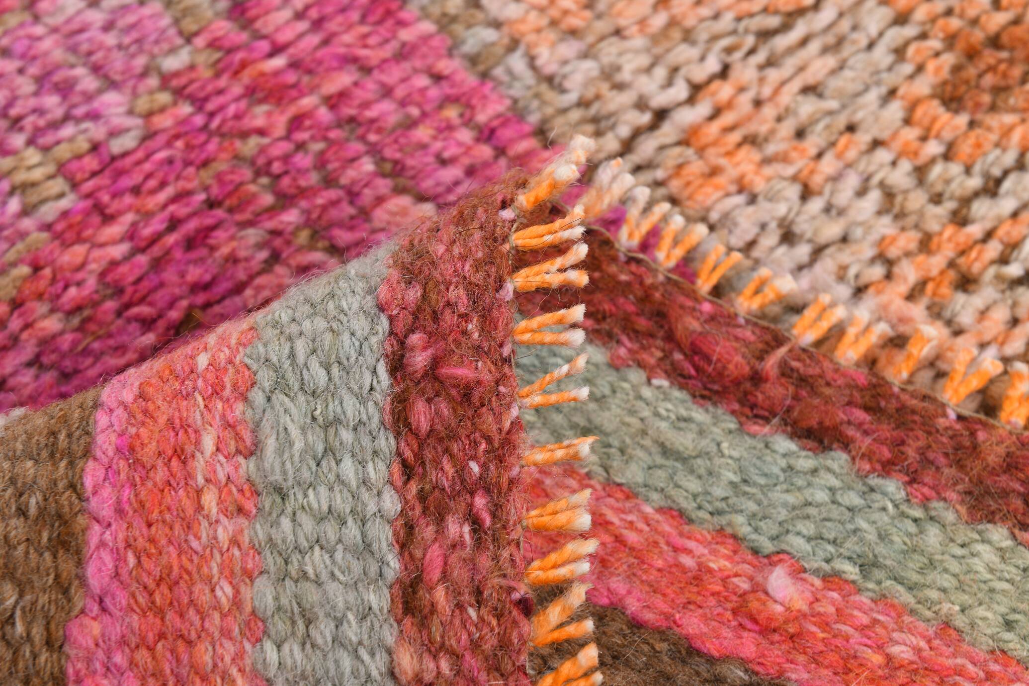 3x10 Pink & Brown Oriental Vintage Runner, 90x317Cm