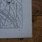Original lithographs on Paris (maps)